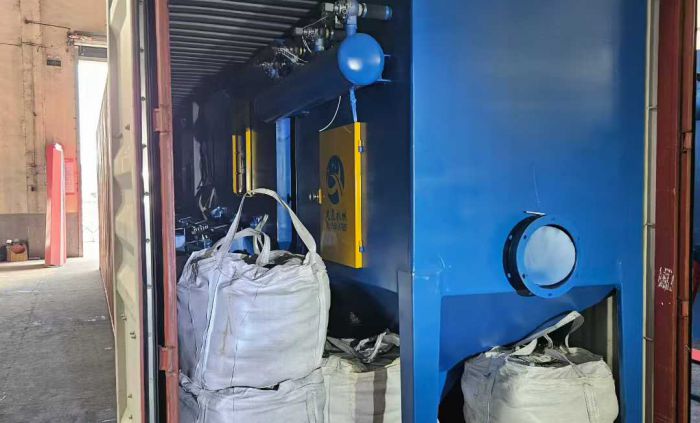 柬埔寨拋丸設備裝車出廠發貨